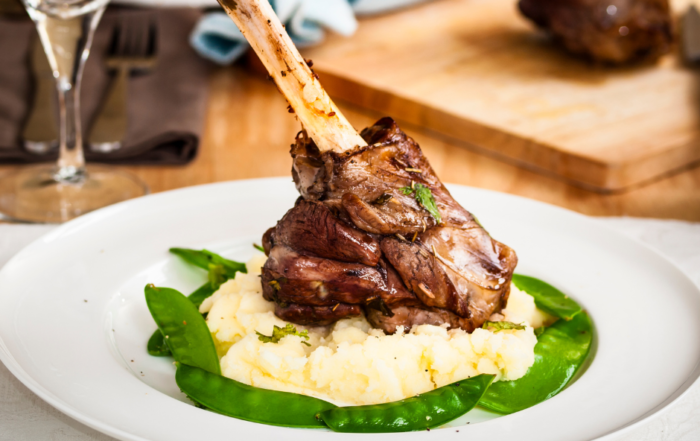 Beer-Braised Lamb Shanks